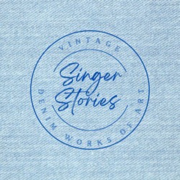 One-of-a-Kind Upcycled Denim Jacket Claude Monet - Picture 6 of 8